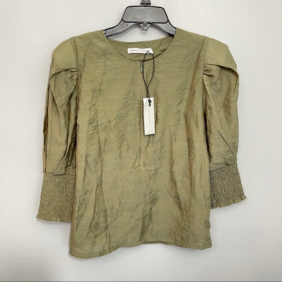 Rebecca Minkoff Geneva Puff Sleeve Blouse - Picture 16 of 16